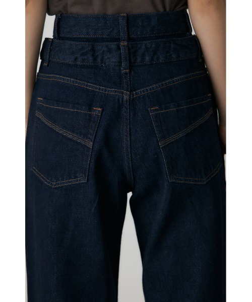 crie conforto（クリーコンフォルト）の「ダブルウエストバギーデニム（デニムパンツ・レディース・ライトブルー/インディゴブルー・SMALL/MEDIUM）」の3枚目の写真