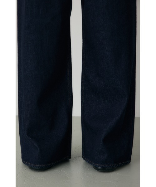 crie conforto（クリーコンフォルト）の「ダブルウエストバギーデニム（デニムパンツ・レディース・ライトブルー/インディゴブルー・SMALL/MEDIUM）」の5枚目の写真
