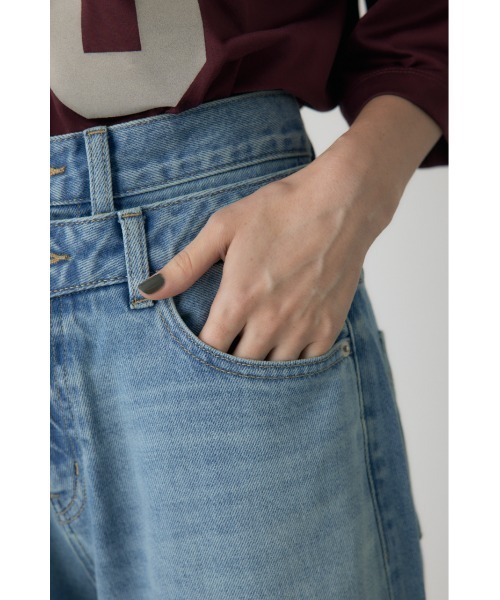 crie conforto（クリーコンフォルト）の「ダブルウエストバギーデニム（デニムパンツ・レディース・ライトブルー/インディゴブルー・SMALL/MEDIUM）」の14枚目の写真