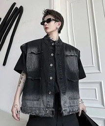 Mayree（メイリー）の「オーバーサイズブリーチデニムベスト(NEZ)（ベスト）」