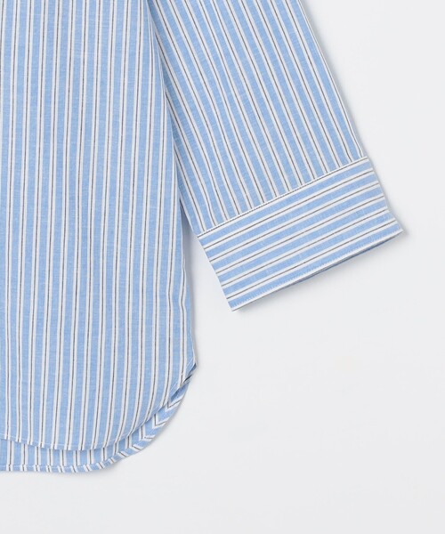 SHIPS any（シップス エニィ）の「SHIPS any: コットン/リネン 7分袖 スキッパー プルオーバー シャツ◇◇（シャツ/ブラウス・メンズ・オリーブ/ライトブルー/ブルー/ベージュ・SMALL/MEDIUM/LARGE/X-LARGE）」の10枚目の写真