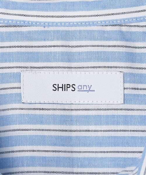 SHIPS any（シップス エニィ）の「SHIPS any: コットン/リネン 7分袖 スキッパー プルオーバー シャツ◇◇（シャツ/ブラウス・メンズ・オリーブ/ライトブルー/ブルー/ベージュ・SMALL/MEDIUM/LARGE/X-LARGE）」の11枚目の写真
