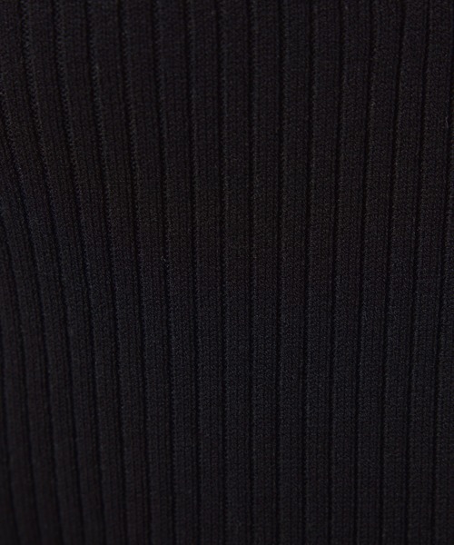 COLLAGE GALLARDAGALANTE（コラージュガリャルダガランテ）の「【OT】ヘンリーネックVニット（ニット/セーター・レディース・ブラック/オフホワイト・FREE）」の10枚目の写真