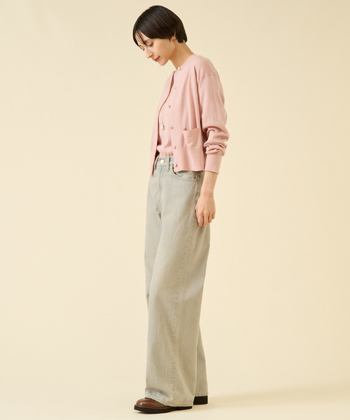 martinique（マルティニーク）の「《定番》ESSENTIALカーディガン（アンサンブル可）（カーディガン/ボレロ・レディース・ピンク/グリーン/ブラウン/グレー・FREE）」の8枚目の写真