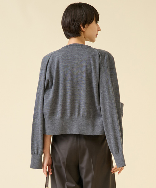 martinique（マルティニーク）の「《定番》ESSENTIALカーディガン（アンサンブル可）（カーディガン/ボレロ・レディース・ピンク/グリーン/ブラウン/グレー・FREE）」の11枚目の写真