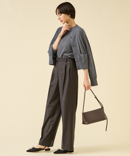 martinique（マルティニーク）の「《定番》ESSENTIALカーディガン（アンサンブル可）（カーディガン/ボレロ・レディース・ピンク/グリーン/ブラウン/グレー・FREE）」の14枚目の写真