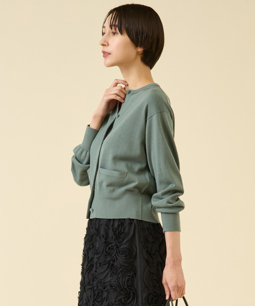 martinique（マルティニーク）の「《定番》ESSENTIALカーディガン（アンサンブル可）（カーディガン/ボレロ・レディース・ピンク/グリーン/ブラウン/グレー・FREE）」の16枚目の写真