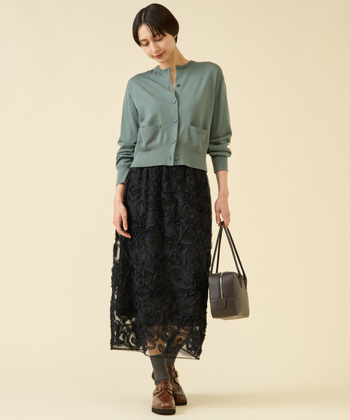 martinique（マルティニーク）の「《定番》ESSENTIALカーディガン（アンサンブル可）（カーディガン/ボレロ・レディース・ピンク/グリーン/ブラウン/グレー・FREE）」の19枚目の写真