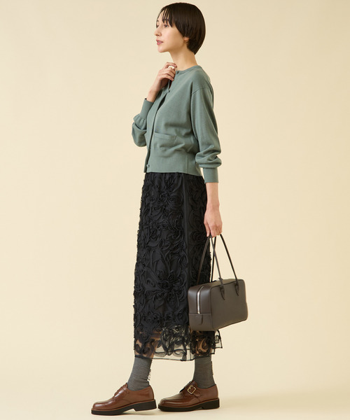 martinique（マルティニーク）の「《定番》ESSENTIALカーディガン（アンサンブル可）（カーディガン/ボレロ・レディース・ピンク/グリーン/ブラウン/グレー・FREE）」の20枚目の写真