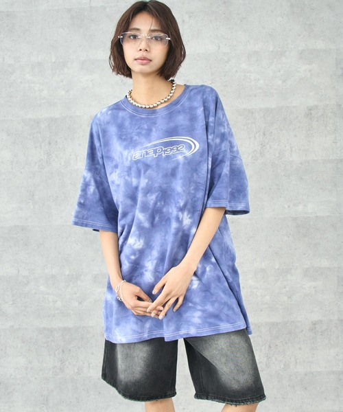 ANAP(アナップ)の「ミニ裏毛 タイダイ柄 ロゴ Tシャツ【親子お揃い】(Tシャツ/カットソー・レディース・グレー/ベージュ/ブラック系その他・FREE)」の10枚目の写真