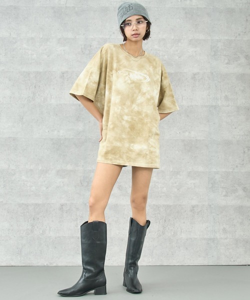ANAP(アナップ)の「ミニ裏毛 タイダイ柄 ロゴ Tシャツ【親子お揃い】(Tシャツ/カットソー・レディース・グレー/ベージュ/ブラック系その他・FREE)」の16枚目の写真