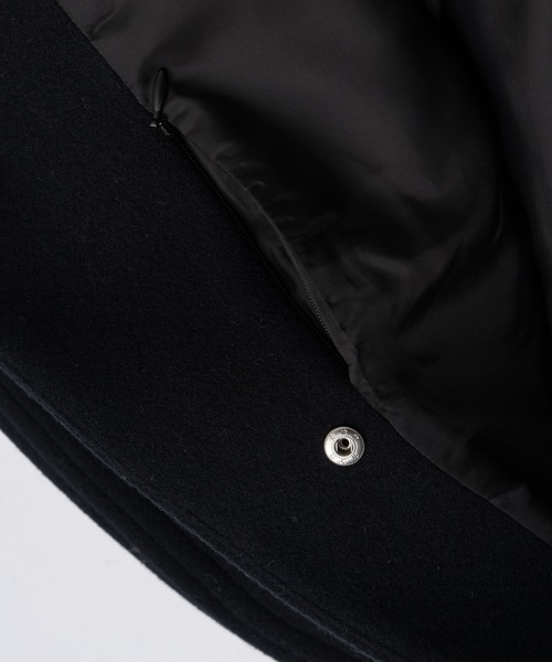 PRANK PROJECT（プランクプロジェクト）の「ラガーコート / Rugger Coat（ノーカラーコート・レディース・ブラック/アイボリー・FREE）」の3枚目の写真