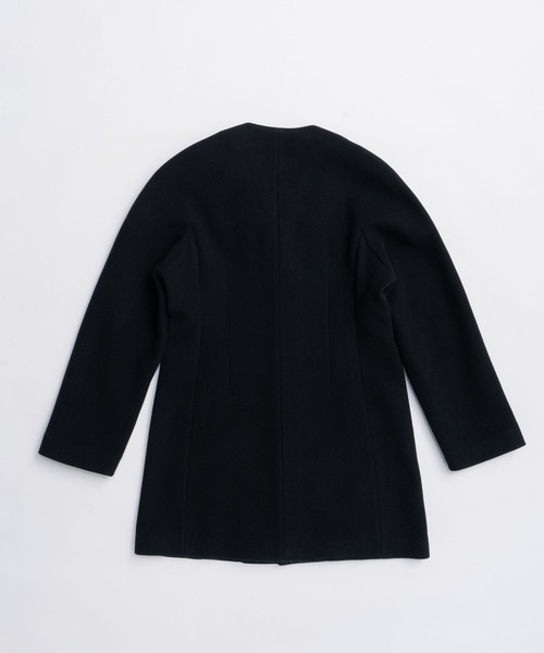 PRANK PROJECT（プランクプロジェクト）の「ラガーコート / Rugger Coat（ノーカラーコート・レディース・ブラック/アイボリー・FREE）」の9枚目の写真