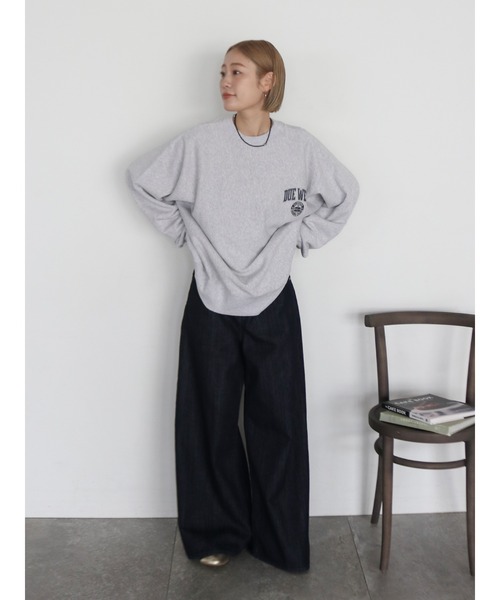 Ungrid ビックシルエットロゴスウェット Ungrid（アングリッド）の「ビッグシルエットロゴスウェット