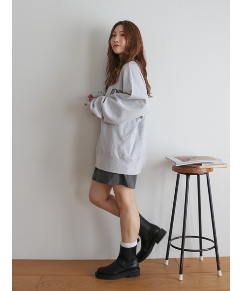 Ungrid（アングリッド）の「ビッグシルエットロゴスウェット（スウェット・レディース・チャコールグレー/ライトグレー/ピンク・FREE）」の10枚目の写真