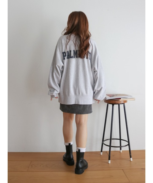 Ungrid（アングリッド）の「ビッグシルエットロゴスウェット（スウェット・レディース・チャコールグレー/ライトグレー/ピンク・FREE）」の12枚目の写真