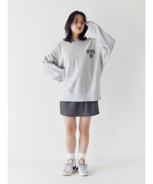 Ungrid（アングリッド）の「ビッグシルエットロゴスウェット（スウェット・レディース・チャコールグレー/ライトグレー/ピンク・FREE）」の7枚目の写真