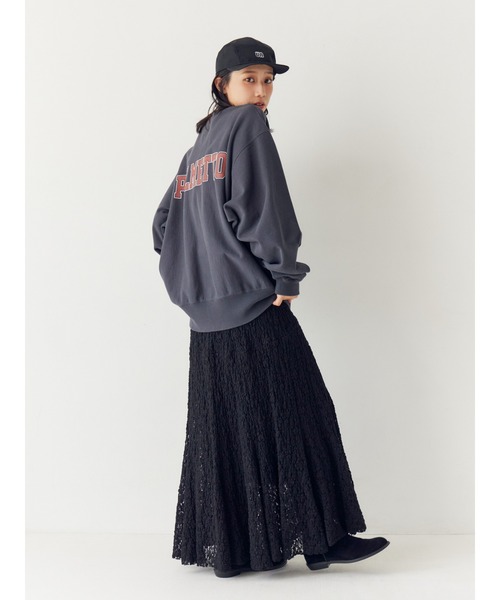 Ungrid（アングリッド）の「ビッグシルエットロゴスウェット（スウェット・レディース・チャコールグレー/ライトグレー/ピンク・FREE）」の9枚目の写真