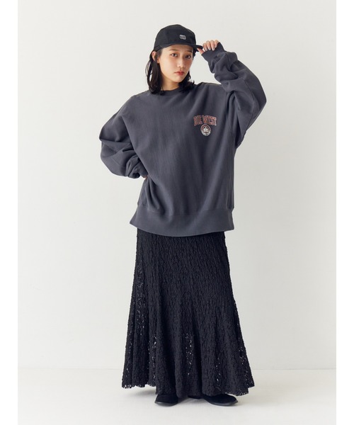 Ungrid（アングリッド）の「ビッグシルエットロゴスウェット（スウェット・レディース・チャコールグレー/ライトグレー/ピンク・FREE）」の21枚目の写真