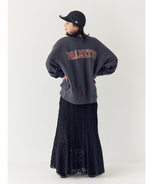 Ungrid（アングリッド）の「ビッグシルエットロゴスウェット（スウェット・レディース・チャコールグレー/ライトグレー/ピンク・FREE）」の5枚目の写真