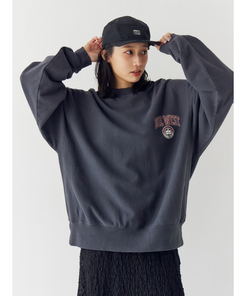 Ungrid（アングリッド）の「ビッグシルエットロゴスウェット（スウェット・レディース・チャコールグレー/ライトグレー/ピンク・FREE）」の8枚目の写真