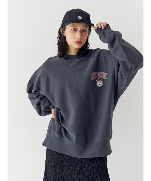 Ungrid（アングリッド）の「ビッグシルエットロゴスウェット（スウェット・レディース・チャコールグレー/ライトグレー/ピンク・FREE）」の16枚目の写真