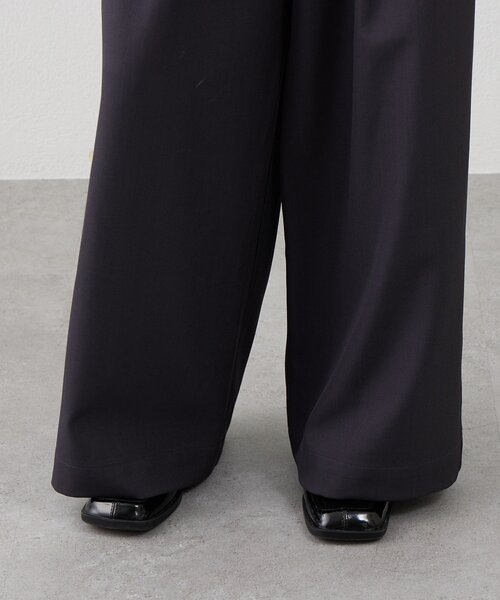 mline（エムライン）の「[mline]レース レイヤードパンツ（その他パンツ・レディース・チャコールグレー/ブラック・1/2）」の15枚目の写真