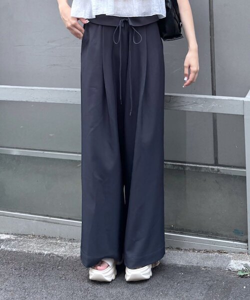 mline（エムライン）の「[mline]レース レイヤードパンツ（その他パンツ・レディース・チャコールグレー/ブラック・1/2）」の20枚目の写真