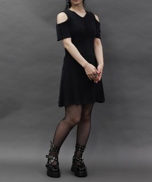 axes femme POETIQUE | 硫化染めカットミニOP(ワンピース)