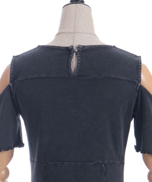 axes femme POETIQUE(アクシーズファムポエティック)の「硫化染めカットミニOP(ワンピース・レディース・パープル/ブラック/サックスブルー・MEDIUM)」の15枚目の写真