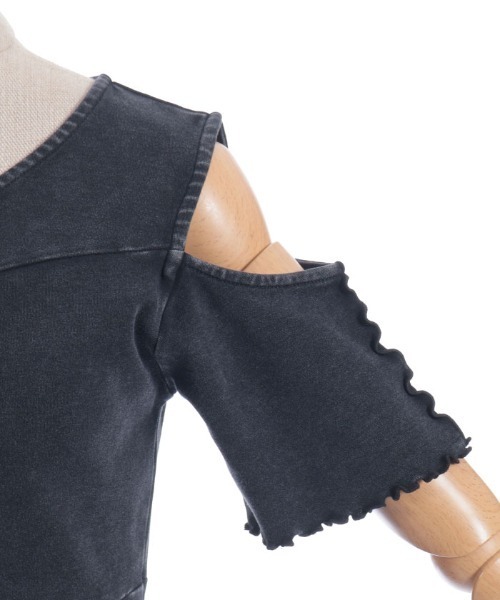axes femme POETIQUE(アクシーズファムポエティック)の「硫化染めカットミニOP(ワンピース・レディース・パープル/ブラック/サックスブルー・MEDIUM)」の16枚目の写真