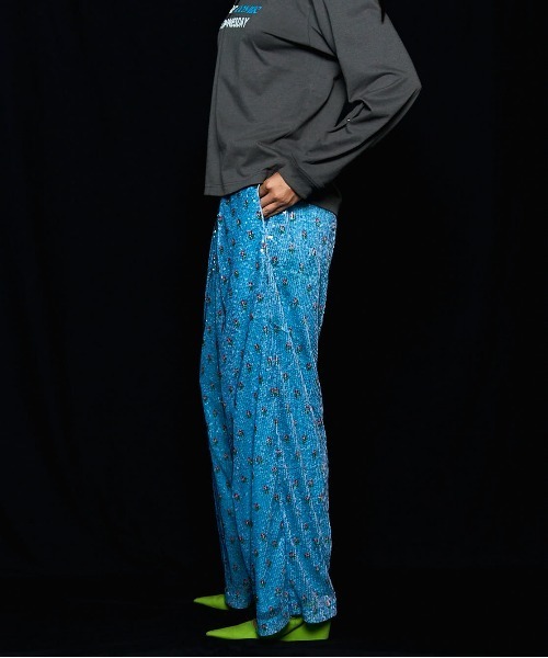 MAISON SPECIAL(メゾンスペシャル)の「Flower Easy Pants/フラワーイージーパンツ(その他パンツ・レディース・ブルー/グレー・38/36)」の18枚目の写真