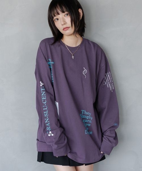 PBLIM(ページボーイリム)の「《UNISEX》サイエンスロンT(Tシャツ/カットソー・レディース・ブラック/オフホワイト/パープル・LARGE/MEDIUM)」の1枚目の写真