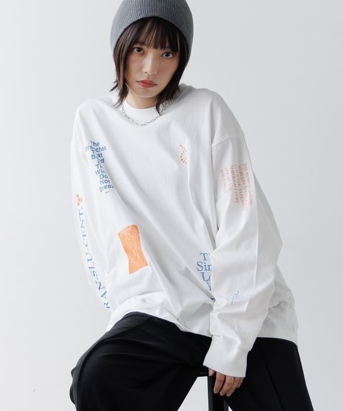 PBLIM(ページボーイリム)の「《UNISEX》サイエンスロンT(Tシャツ/カットソー・レディース・ブラック/オフホワイト/パープル・LARGE/MEDIUM)」の2枚目の写真