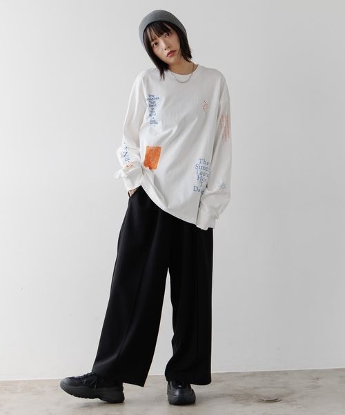 PBLIM(ページボーイリム)の「《UNISEX》サイエンスロンT(Tシャツ/カットソー・レディース・ブラック/オフホワイト/パープル・LARGE/MEDIUM)」の7枚目の写真