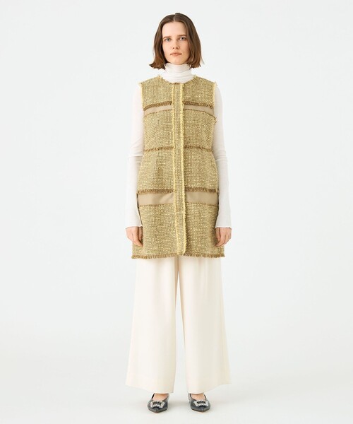 / Ballsey ボールジィ ボールジー ダウン ジレ ベスト ジャケット セール】レノクロスジャージー Vカラーミドルジレ（ベスト