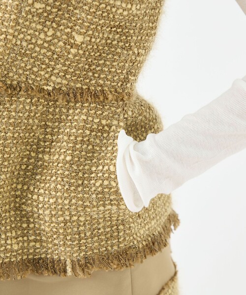 Balley ブロッキングツイード ミドルジレ □ブロッキングツイード ミドルジレ｜トゥモローランド 公式通販