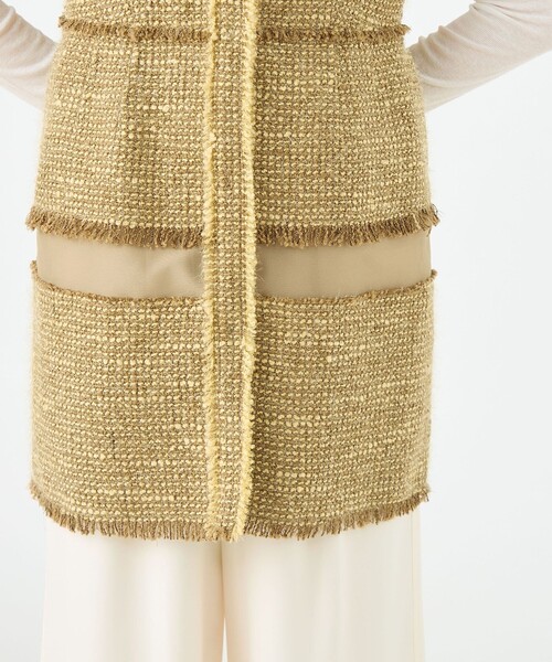 セール】ブロッキングツイード ミドルジレ（ベスト）｜BALLSEY