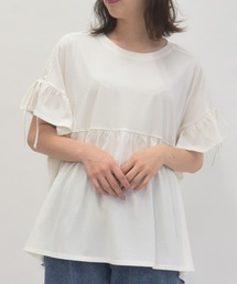 axes femme | 接触冷感切替フレアロングＰＯ(Tシャツ/カットソー)