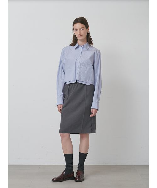 styling/(スタイリング)の「【セットアップ対応】ドローコードスーツスカート(スカート・レディース・グレー/ブラック/ブラウン・0/1)」の8枚目の写真