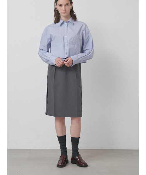 styling/(スタイリング)の「【セットアップ対応】ドローコードスーツスカート(スカート・レディース・グレー/ブラック/ブラウン・0/1)」の9枚目の写真