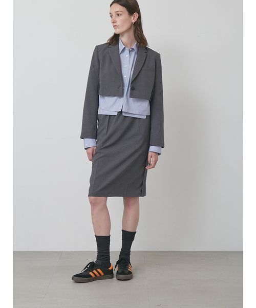 styling/(スタイリング)の「【セットアップ対応】ドローコードスーツスカート(スカート・レディース・グレー/ブラック/ブラウン・0/1)」の10枚目の写真