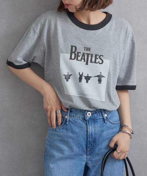 tシャツ 「THE FINAL VIEW」The Beatles / ビートルズ リンガーTシャツ レディース メンズ THE FINAL VIEW】The Beatles / ビートルズ リンガーTシャツ（T