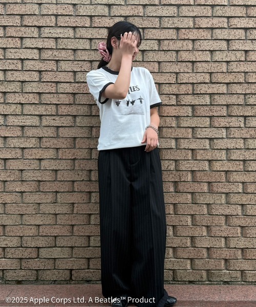 The Beatles(ザビートルズ)の「【THE FINAL VIEW】The Beatles / ビートルズ リンガーTシャツ(Tシャツ/カットソー・レディース・ブラック/ホワイト/グレー・M/XL/L)」の20枚目の写真