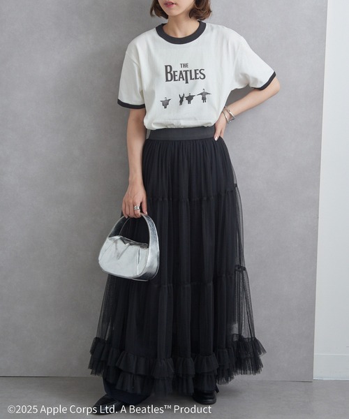 The Beatles(ザビートルズ)の「【THE FINAL VIEW】The Beatles / ビートルズ リンガーTシャツ(Tシャツ/カットソー・レディース・ブラック/ホワイト/グレー・M/XL/L)」の5枚目の写真
