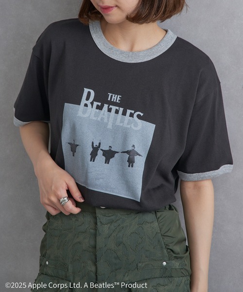 The Beatles(ザビートルズ)の「【THE FINAL VIEW】The Beatles / ビートルズ リンガーTシャツ(Tシャツ/カットソー・レディース・ブラック/ホワイト/グレー・M/XL/L)」の4枚目の写真