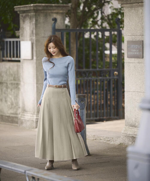 PROPORTION BODY DRESSING（プロポーションボディドレッシング）の「＜ハンドウォッシャブル＞変わり編みリブニット / 1215270928（ニット/セーター・レディース・ボルドー/グリーン/ベージュ/ブラック・SMALL/MEDIUM）」の8枚目の写真