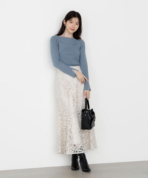 PROPORTION BODY DRESSING（プロポーションボディドレッシング）の「＜ハンドウォッシャブル＞変わり編みリブニット / 1215270928（ニット/セーター・レディース・ボルドー/グリーン/ベージュ/ブラック・SMALL/MEDIUM）」の12枚目の写真