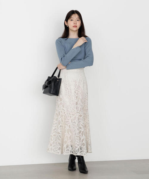 PROPORTION BODY DRESSING（プロポーションボディドレッシング）の「＜ハンドウォッシャブル＞変わり編みリブニット / 1215270928（ニット/セーター・レディース・ボルドー/グリーン/ベージュ/ブラック・SMALL/MEDIUM）」の14枚目の写真