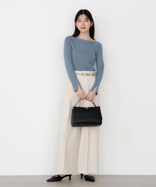 PROPORTION BODY DRESSING（プロポーションボディドレッシング）の「＜ハンドウォッシャブル＞変わり編みリブニット / 1215270928（ニット/セーター・レディース・ボルドー/グリーン/ベージュ/ブラック・SMALL/MEDIUM）」の15枚目の写真